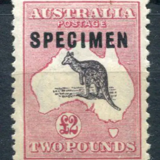 £2 black & rose ovptd "SPECIMEN" type C. MLH, ...