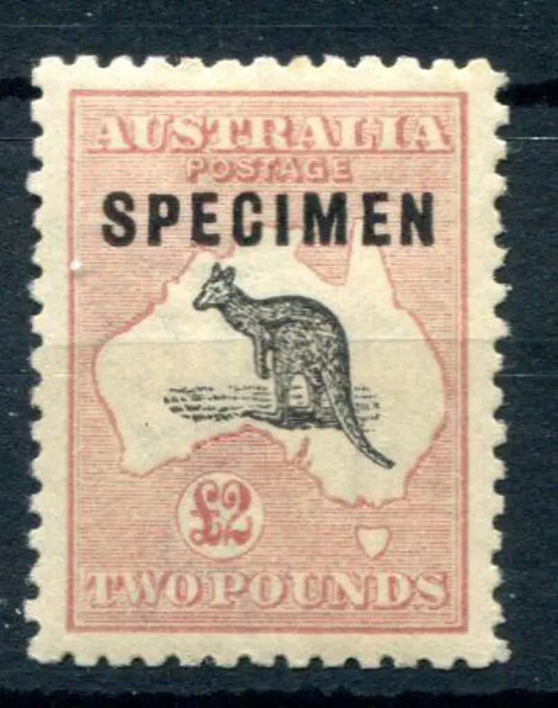 £2 purple black & rose ovptd "SPECIMEN" type C. ... Image 1++