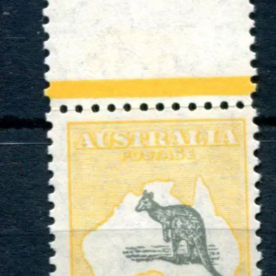 5/- grey & yellow-orange with "broken coast near ...