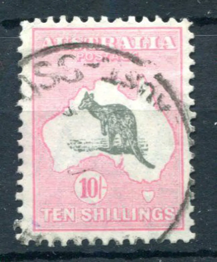 10/- grey & pink. Good to fine used with part ... Image 1++