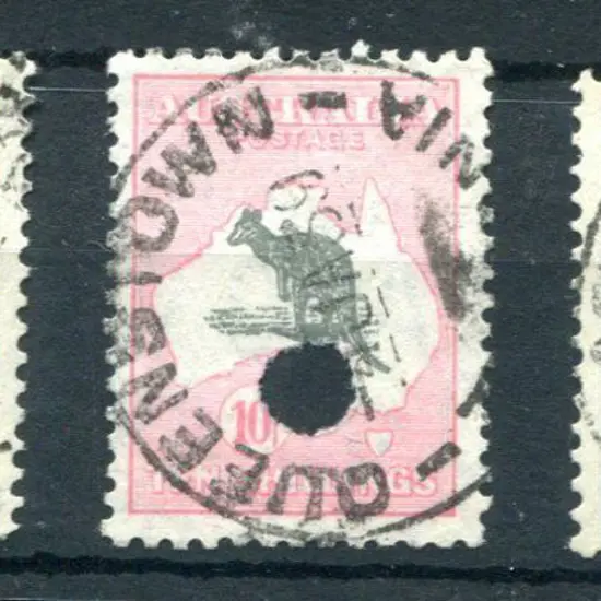 5/-, 10/- & £1 with telegraph punctures. All fine ...