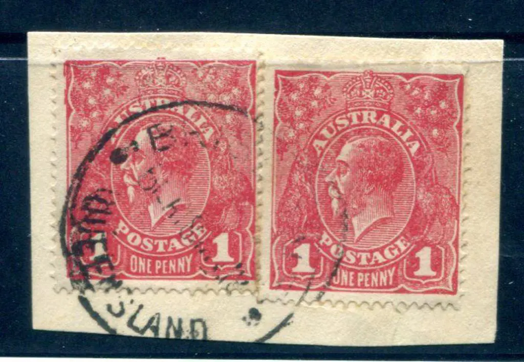 KGV 1914-20 Single watermark 1d carmine-red (G73) ... Image 1++