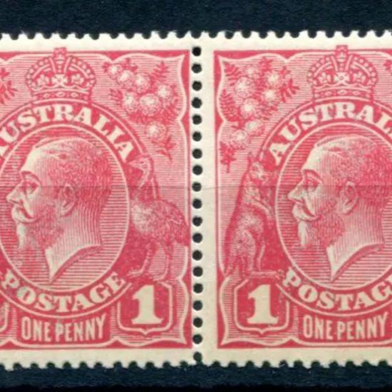 KGV 1914-20 Single watermark 1d carmine-red Die I ...