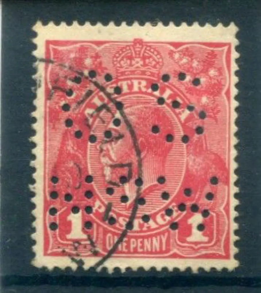 KGV 1914-20 Single watermark 1d carmine-red, Die ... Image 1++