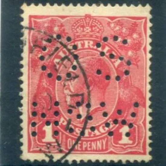 KGV 1914-20 Single watermark 1d carmine-red, Die ...