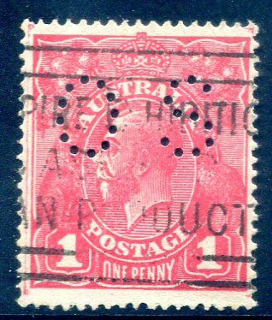 KGV 1914-20 Single watermark 1d rose-pink (G67) ... Image 1++