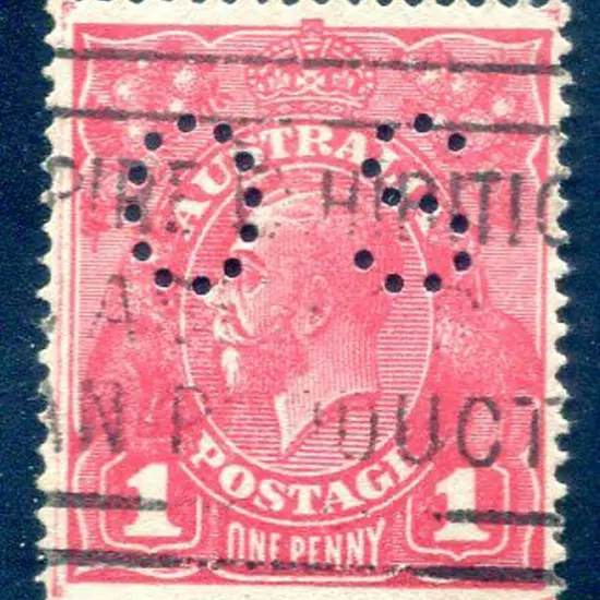 KGV 1914-20 Single watermark 1d rose-pink (G67) ...
