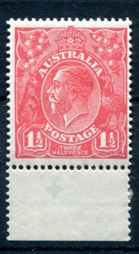 KGV 1914-20 Single watermark 1½d red KGV with ... Image 1++