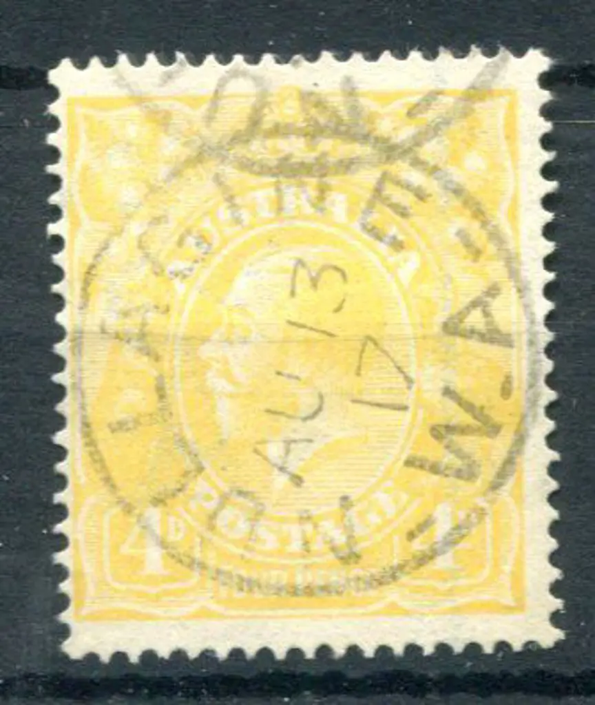 KGV 1914-20 Single watermark 4d pale ... Image 1++