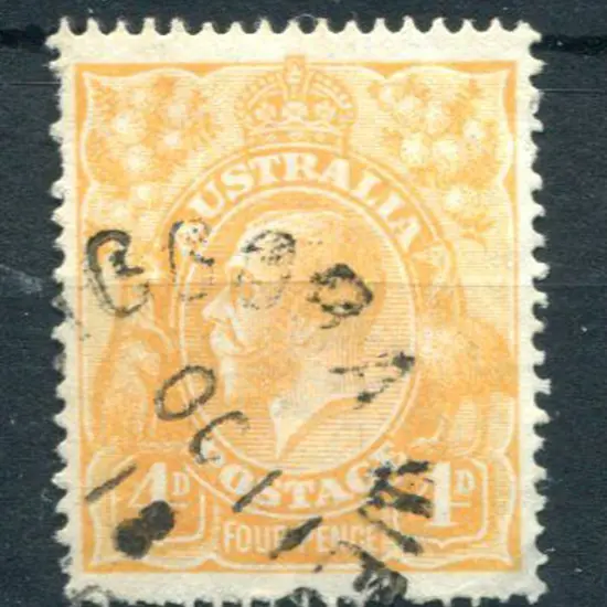 KGV 1914-20 Single watermark 4d buff-orange with ...
