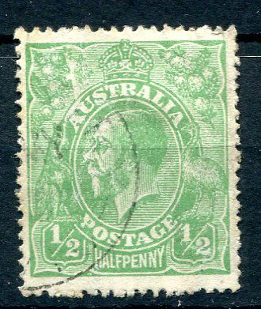 KGV 1918-20 Large Multiple Perf. 14½d bluish-green ... Image 1++