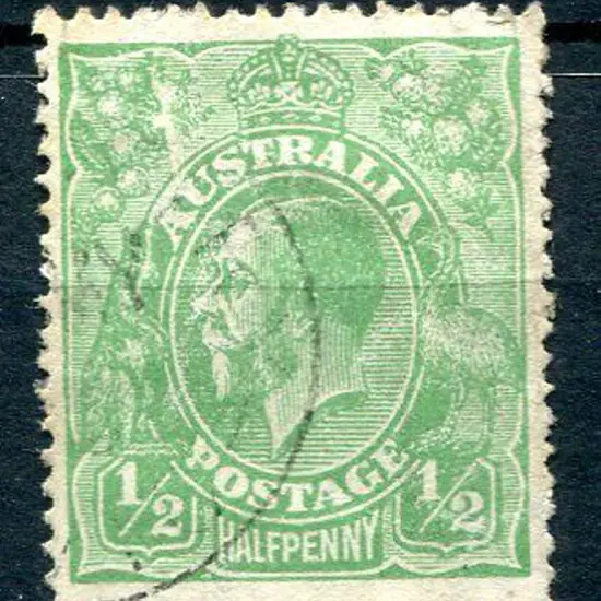 KGV 1918-20 Large Multiple Perf. 14½d bluish-green ...