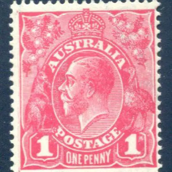 KGV 1918-20 Large Multiple Perf. 141d carmine-pink ...