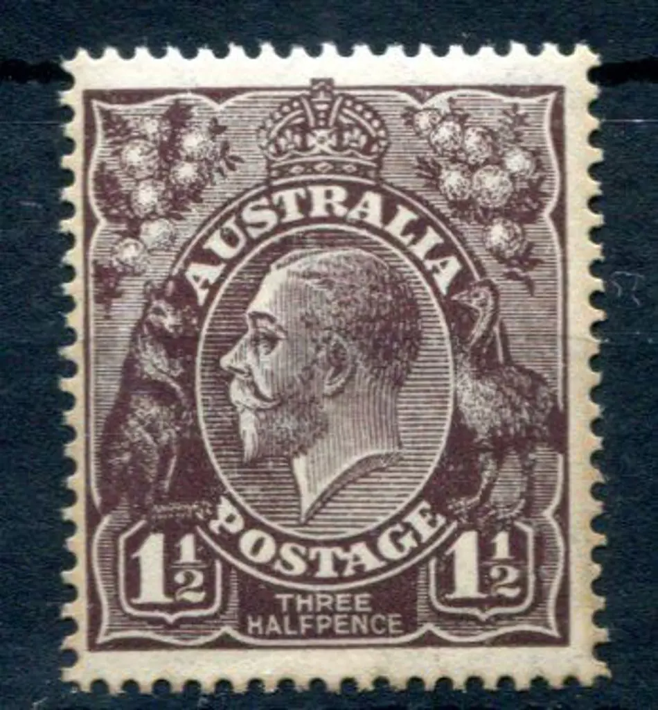 KGV 1918-20 Large Multiple Perf. 141½d ... Image 1++