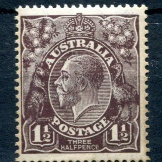 KGV 1918-20 Large Multiple Perf. 141½d ...