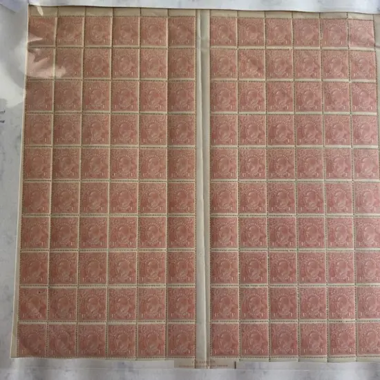 KGV 1918-20 Large Multiple Perf. 141½d rose-red in ...
