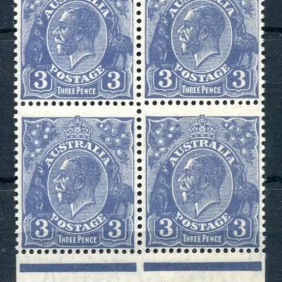 KGV 1926-30 SM watermark Perf 13½x12½ 3d deep ...