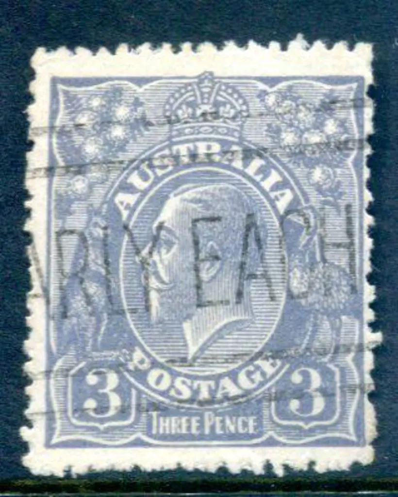 KGV 1926-30 SM watermark Perf 13½x12½ 3d dull ... Image 1++