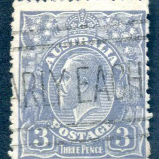 KGV 1926-30 SM watermark Perf 13½x12½ 3d dull ...