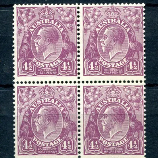 KGV 1926-30 SM watermark Perf 13½x12½ 4½d violet ...
