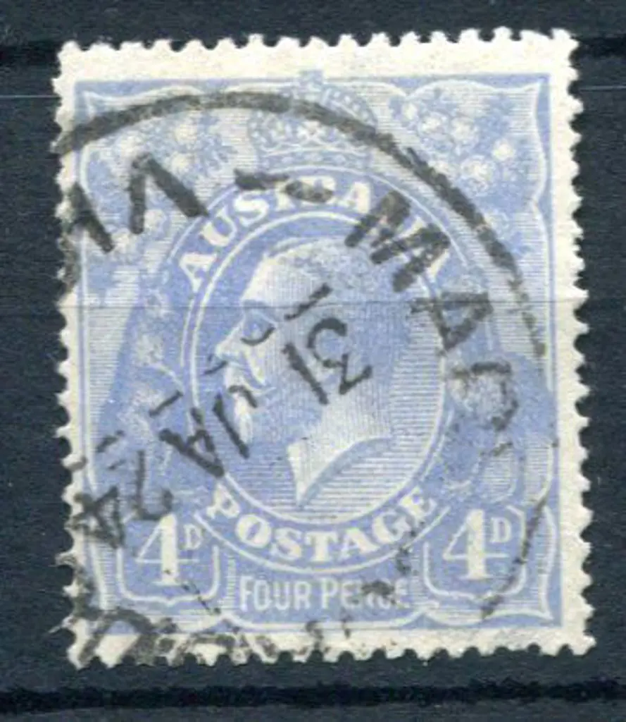 KGV 1926-30 SM watermark Perf 13½x12½ 4d dull ... Image 1++