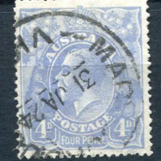 KGV 1926-30 SM watermark Perf 13½x12½ 4d dull ...