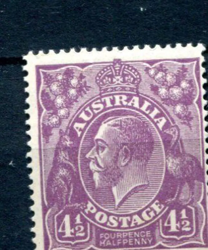 KGV 1926-30 SM watermark Perf 13½x12½ 4d violet. ... Image 1++