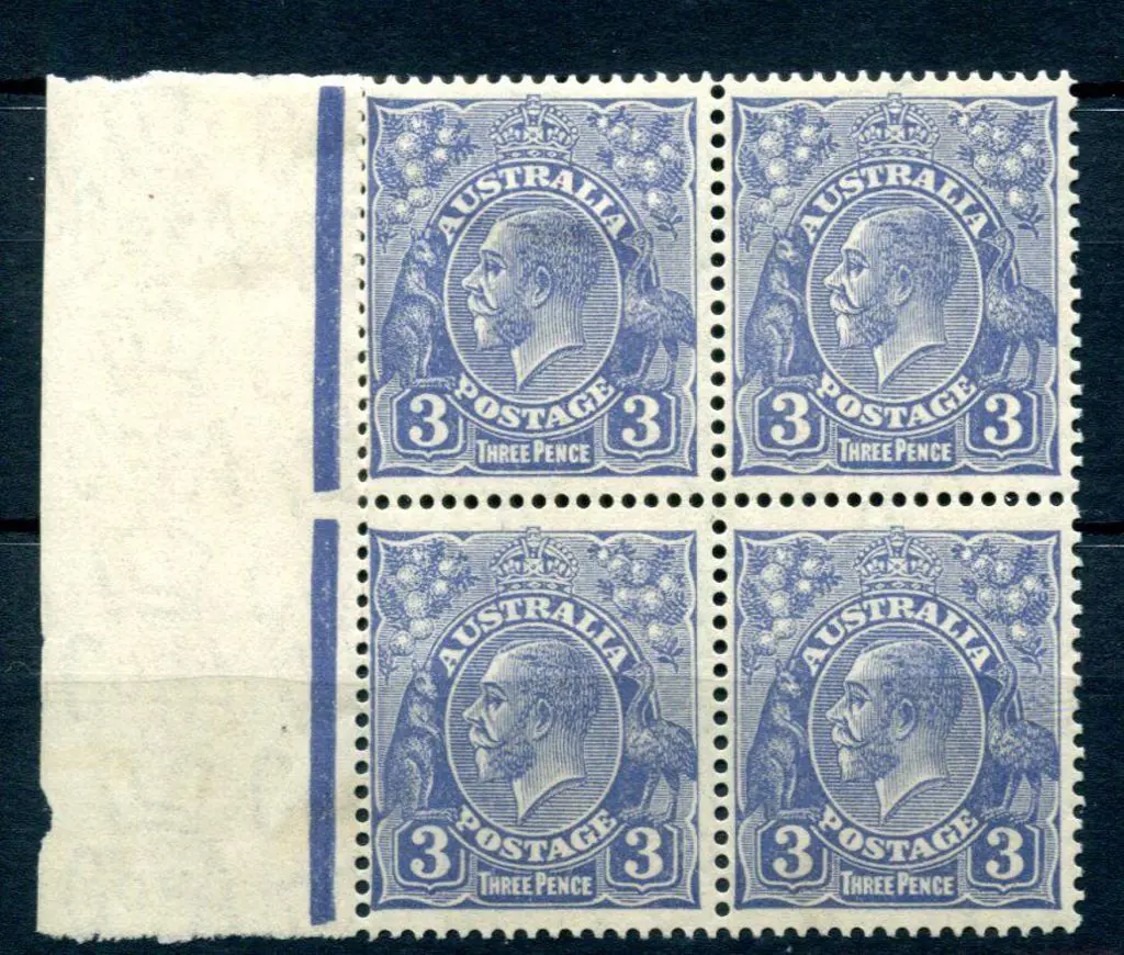 KGV 1931-36 CofA Watermark 3d pale blue left ... Image 1++