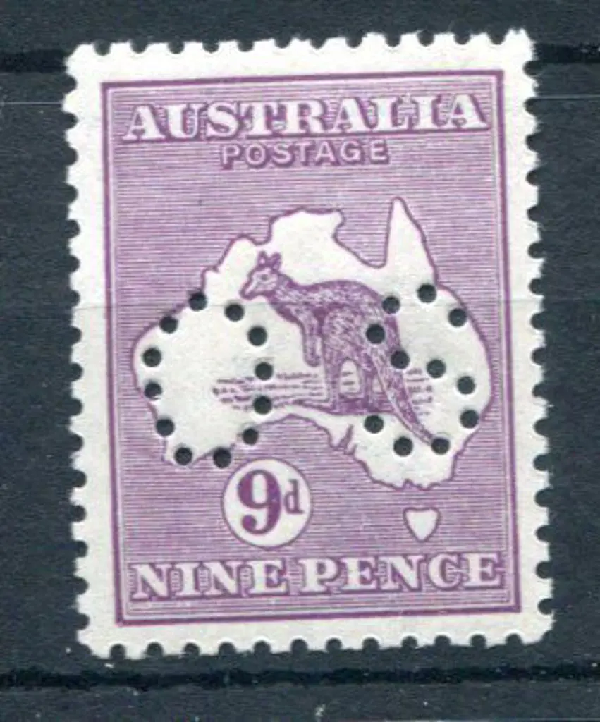 1926 9d violet Die IIB, 3rd wmk perfined small ... Image 1++