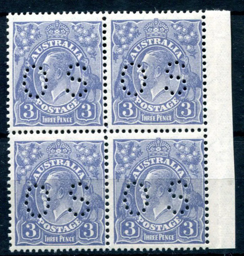 1926/30 3d dull blue, SMW perf. 13½x12½ marginal ... Image 1++