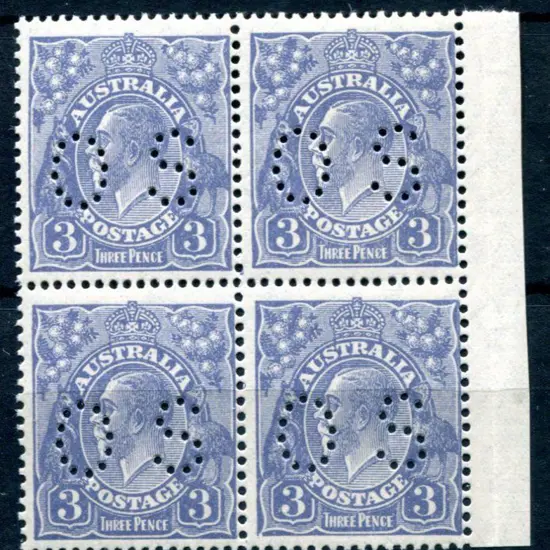 1926/30 3d dull blue, SMW perf. 13½x12½ marginal ...