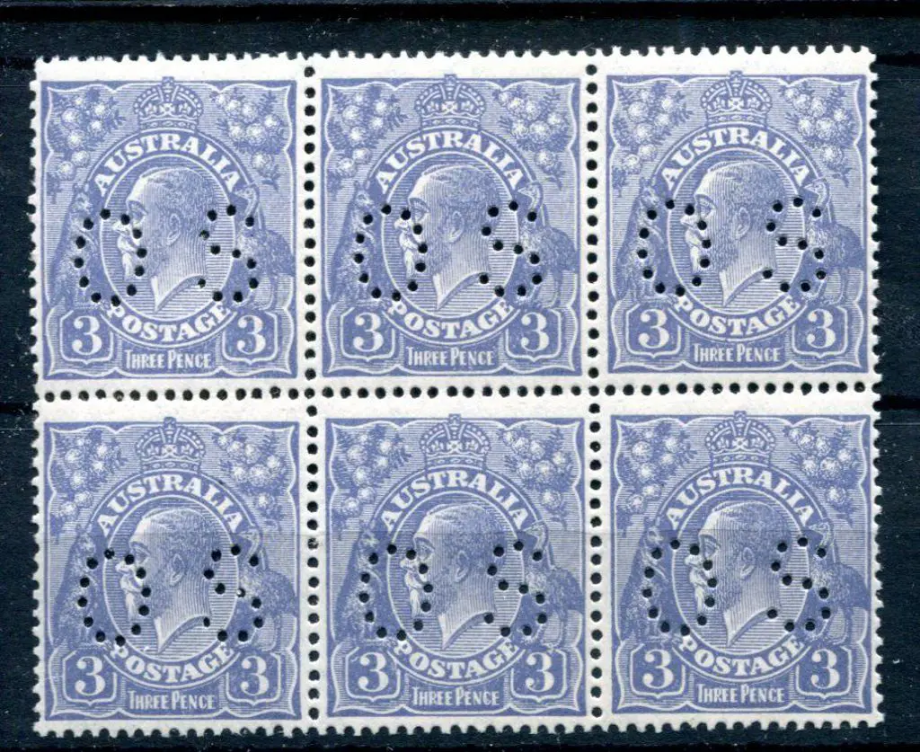1926/30 3d pale dull blue, SMW perf. 13½x12½ block ... Image 1++