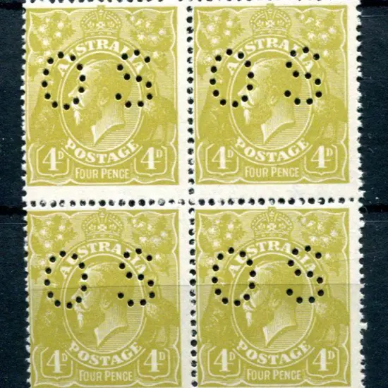 1918/23 4d olive-yellow, single wmk, perf. 14 ...