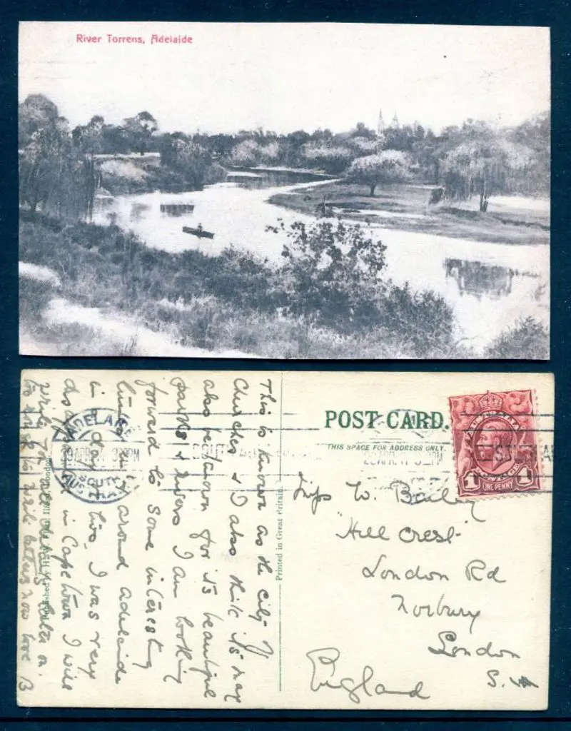 1914 (29th Apr) 1d carmine-red KGV Engraved on ... Image 1++