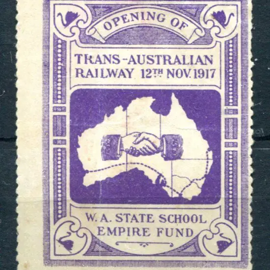 1917 (12th Nov) Opening of Trans-Australian ...