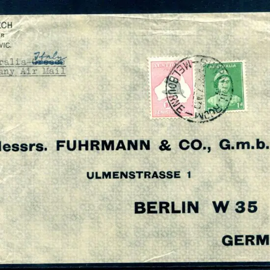 1930 (27th Jan) 10/- grey & pink, CofA wmk in ...