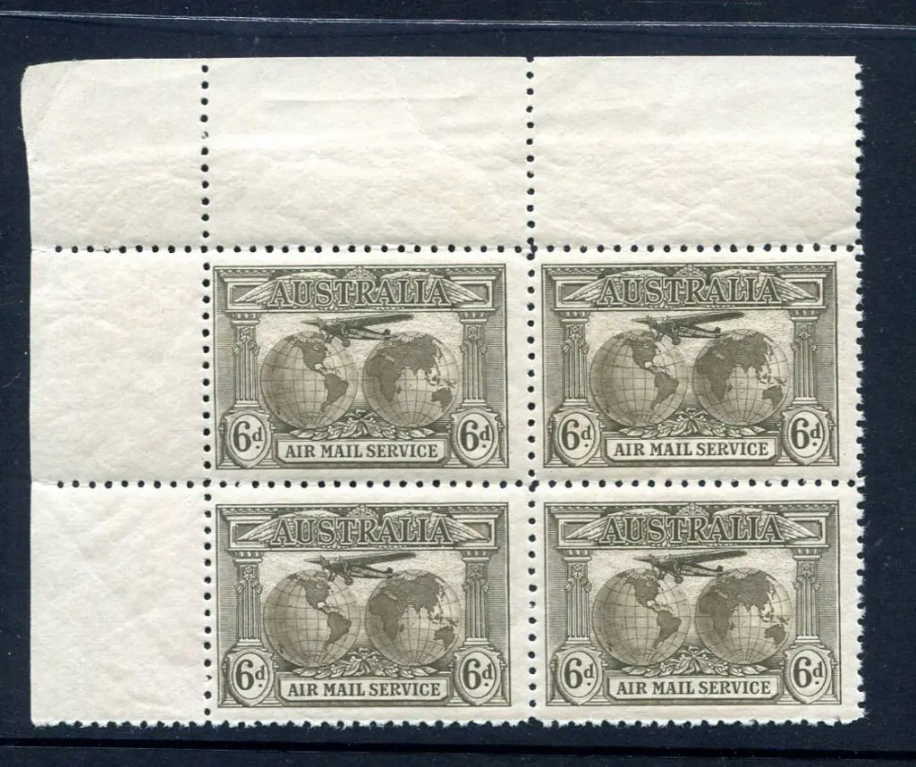 1931 6d brown Kingsford Smith Airmail Service in ... Image 1++