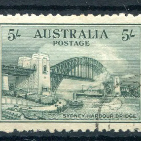 1932 5/- Sydney Harbour Bridge. CTO with part o.g. ...