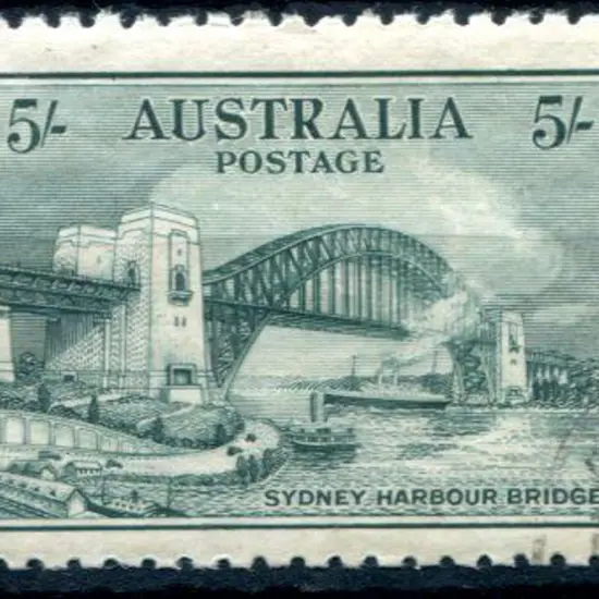 1932 5/- Sydney Harbour Bridge. CTO with fine MVLH ...