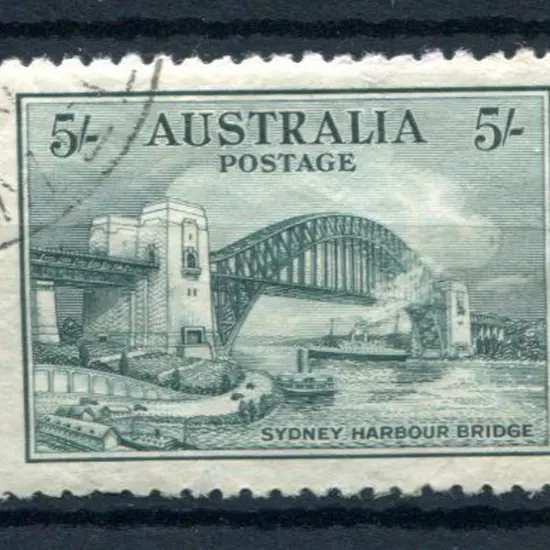 1932 5/- Sydney Harbour Bridge. CTO with part o.g. ...