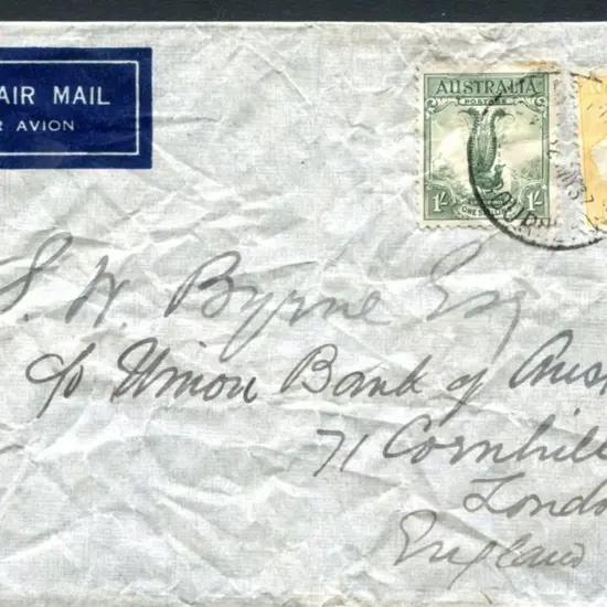 1937 (23rd May) 5/- CofA kangaroo & 1932 1/- large ...