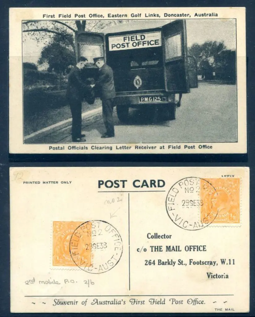 1937 "Australia's First Field Post Office" ... Image 1++