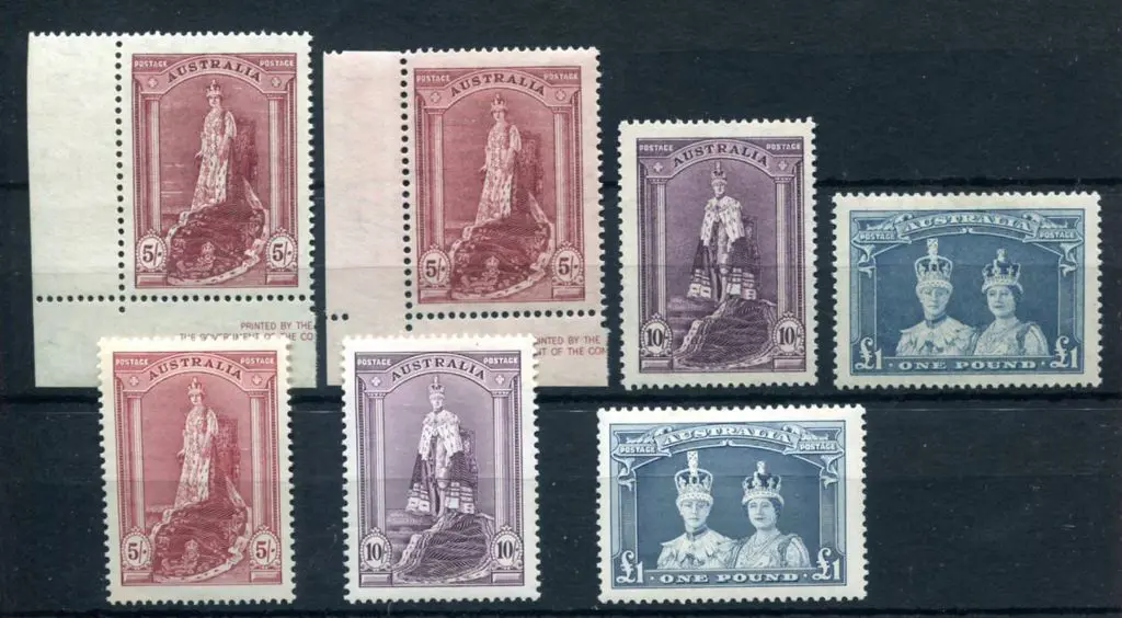 1937/48 5/- to £1 Robes on both thick & thin ... Image 1++
