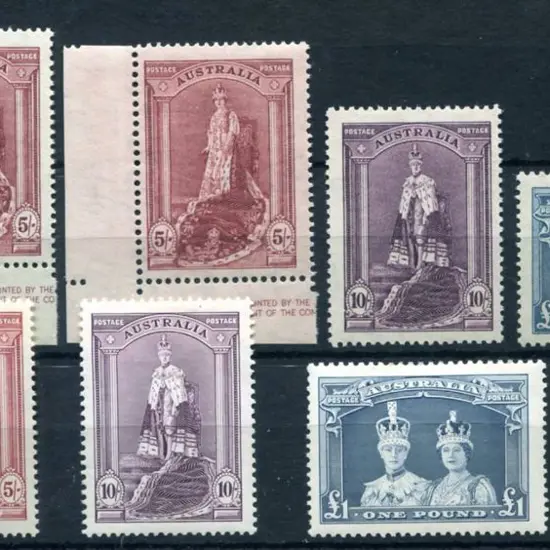 1937/48 5/- to £1 Robes on both thick & thin ...