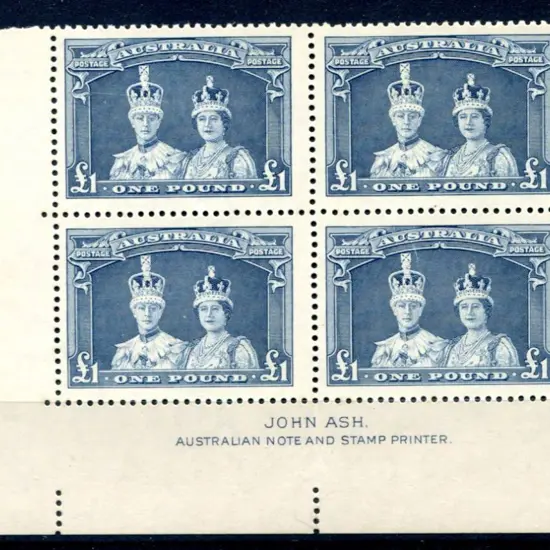 1937 £1 Robes on thick paper in John Ash imprint ...