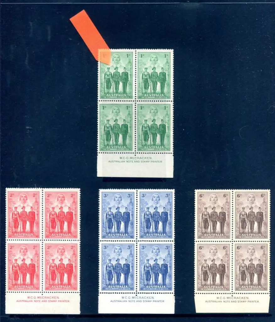 1940 1d to 6d AIF set of 4 in McCracken imprint ... Image 1++