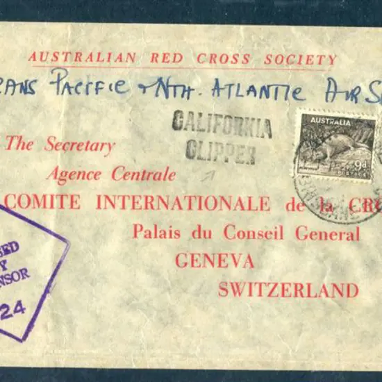 1941 "Australian Red Cross Society" printed & ...