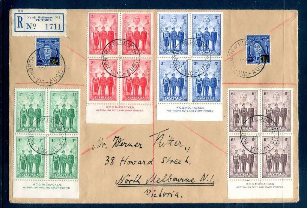 1942 (1st July) North Melbourne Registered locally ... Image 1++