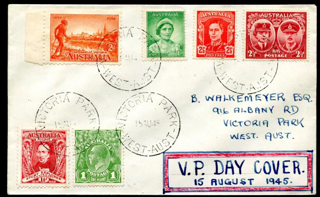 1945 (15th Aug) "V.P. Day Cover", Victory in the ... Image 1++