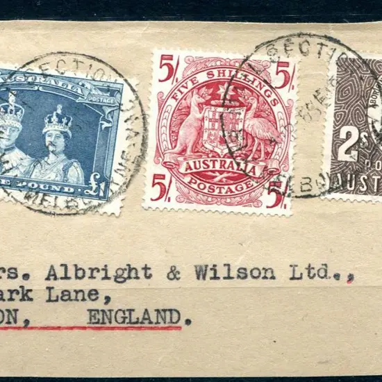 1959 (6th Sept) London addressed piece with 2/- ...
